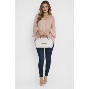 Capezio Vintage White Leather Top Handle Bag Satchel Women's Woman's